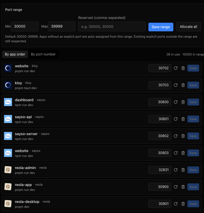 Duck Launcher Port Range & Automatic Port Allocation without duplication